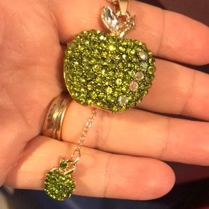 Teacher Appreciation! Green Apple necklace